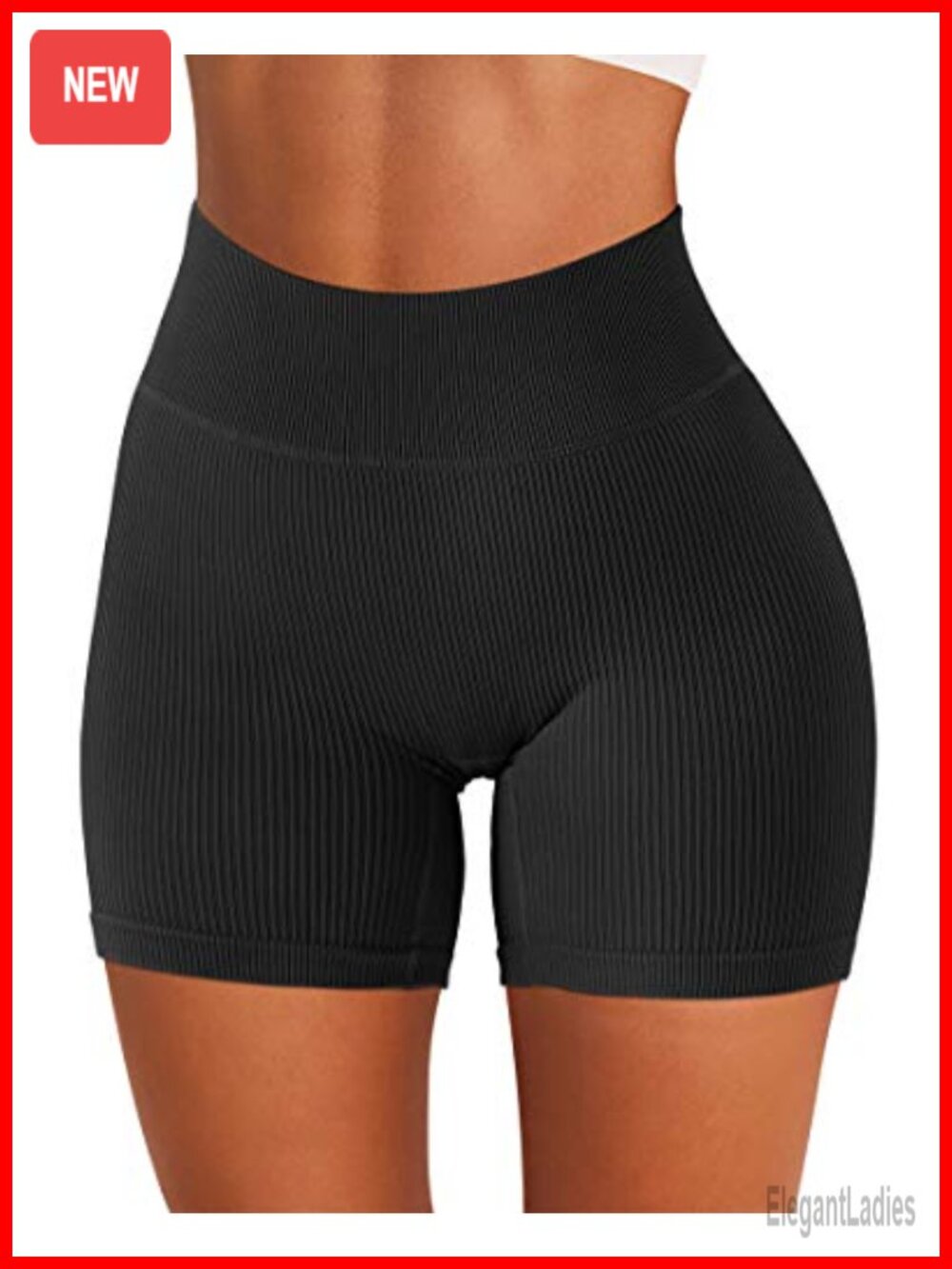 High Waisted Ribbed Seamless Leggings with Pockets Yoga Gym Workout 4 Way